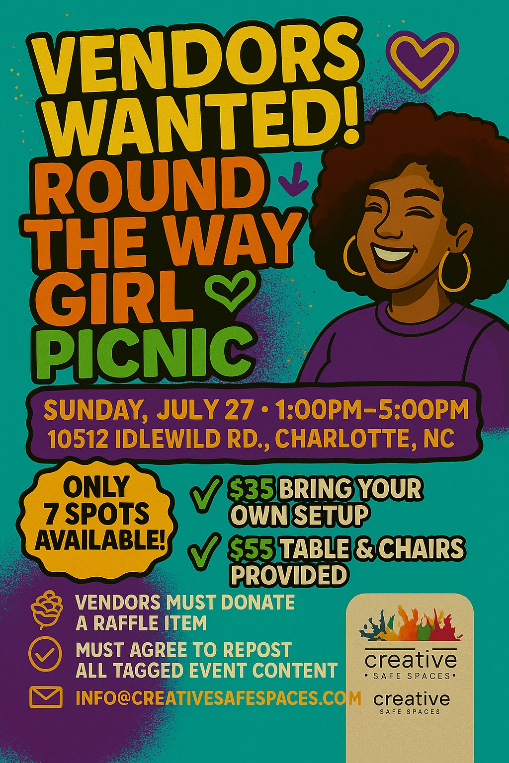 Creative Safe Spaces Event Flyer 3